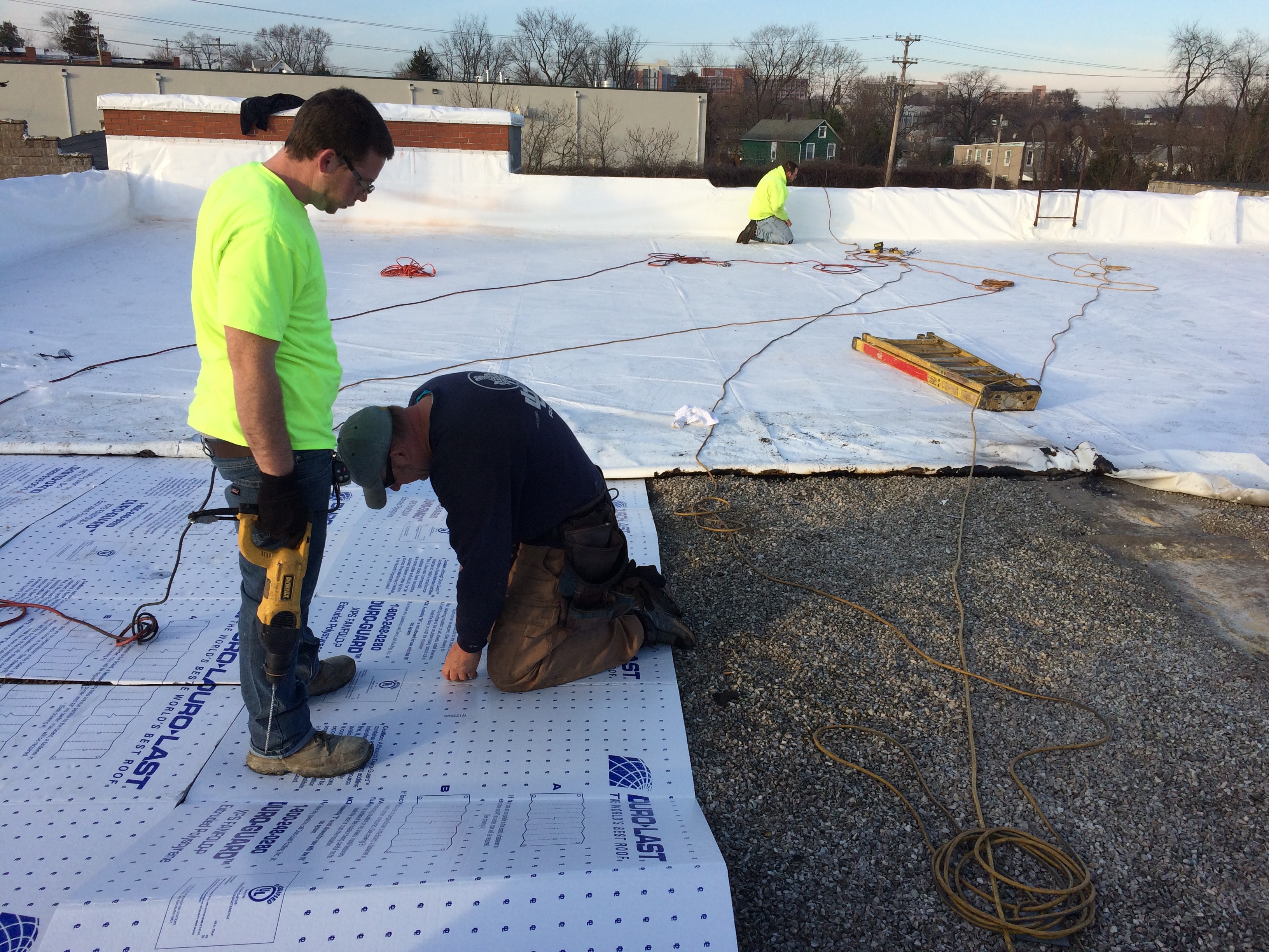 Duro-Last commercial roof support