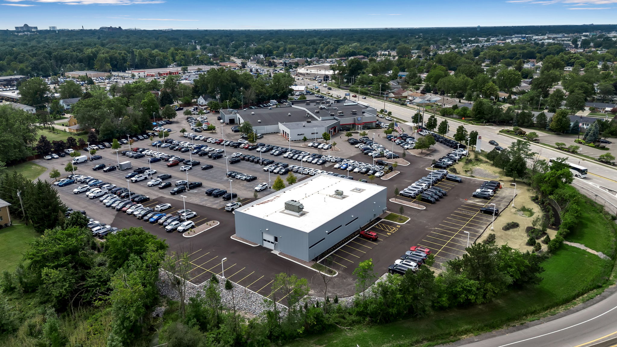 Auto Dealership Roofing commercial roof support