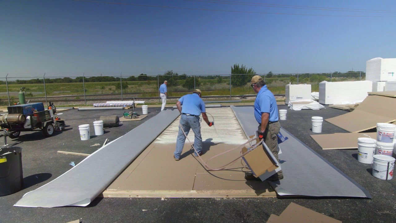 Fleeceback TPO commercial roof support