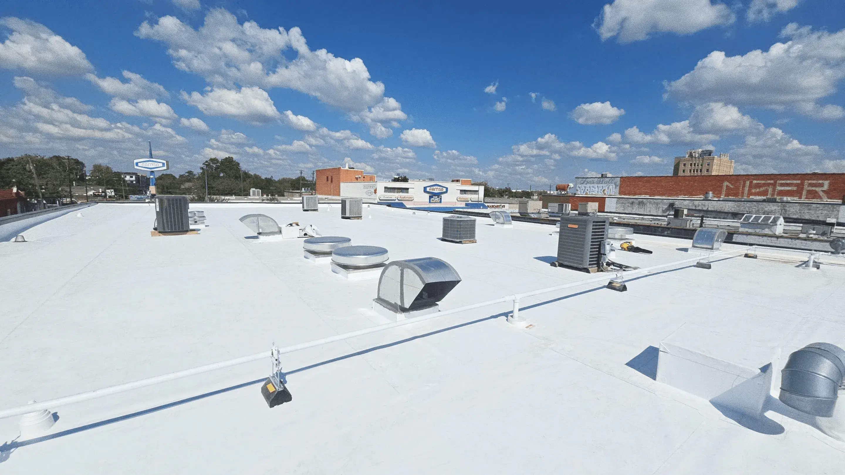 Commercial Roof Tear-Off and Replacement commercial roof support