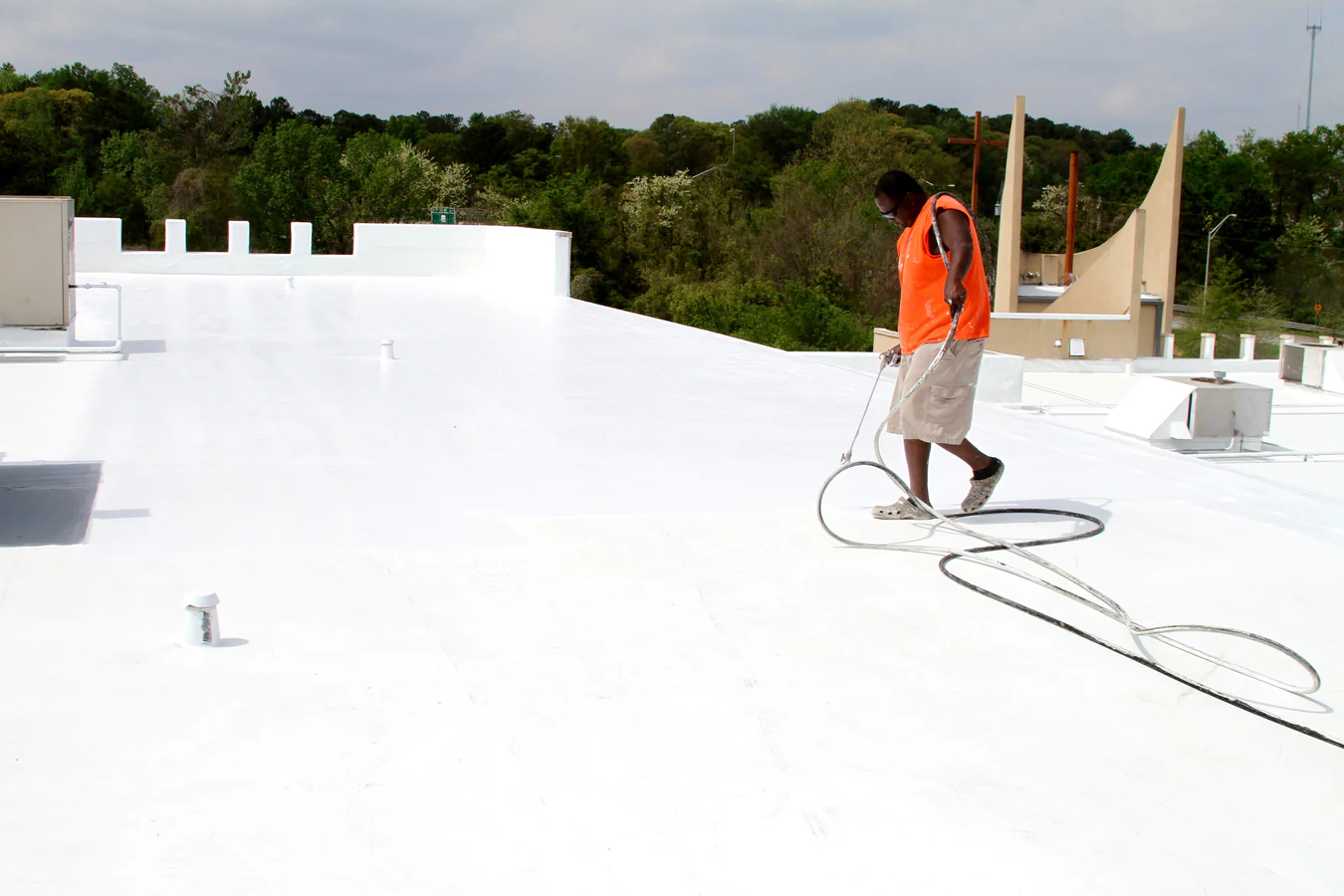 Silicone Roof Coatings commercial roof support
